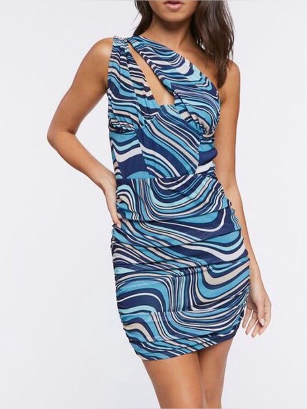 Forever 21 Mini One Shoulder Dress
